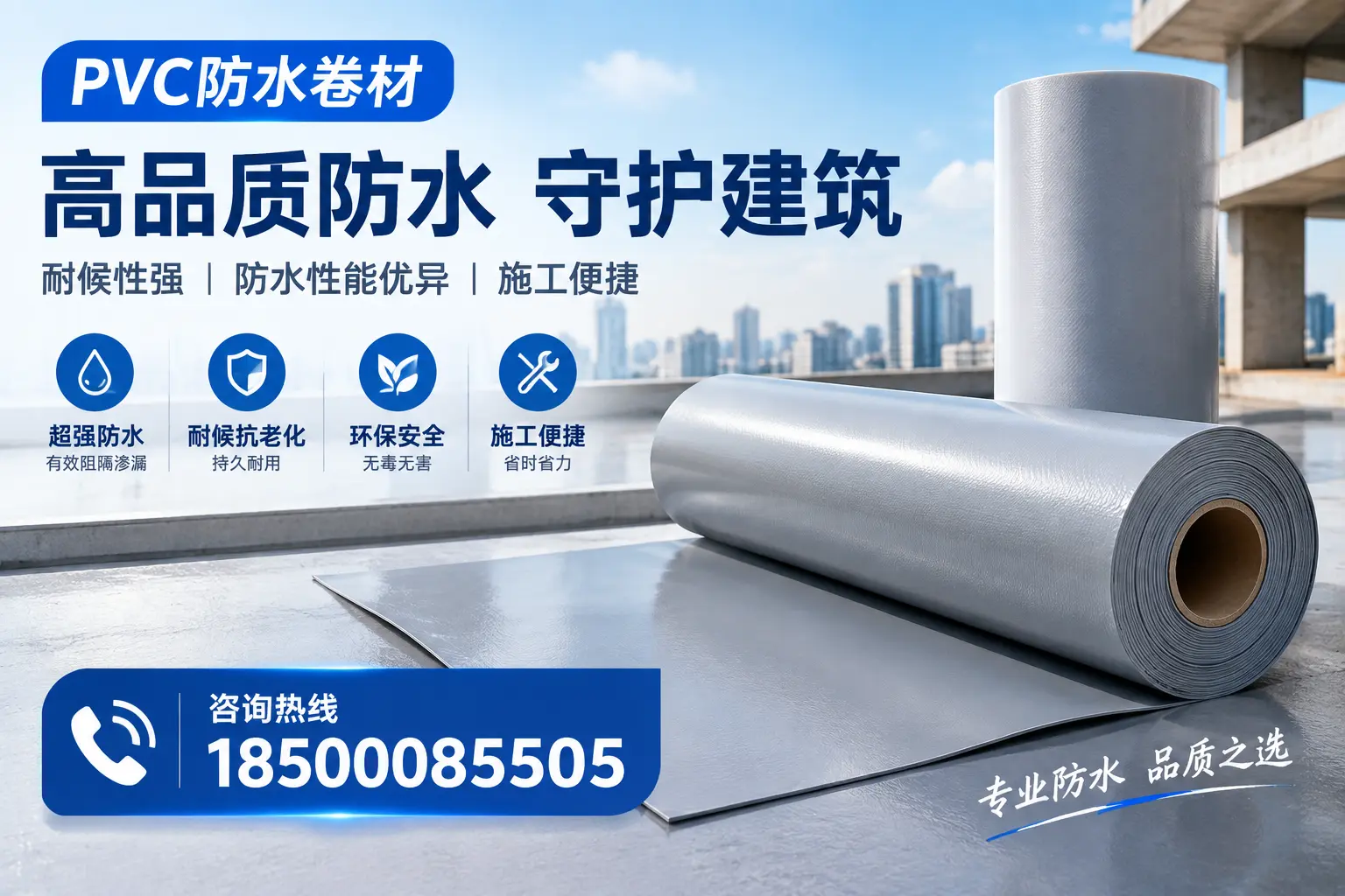PVC防水卷材的防水效果评测，适合池州的科学依据