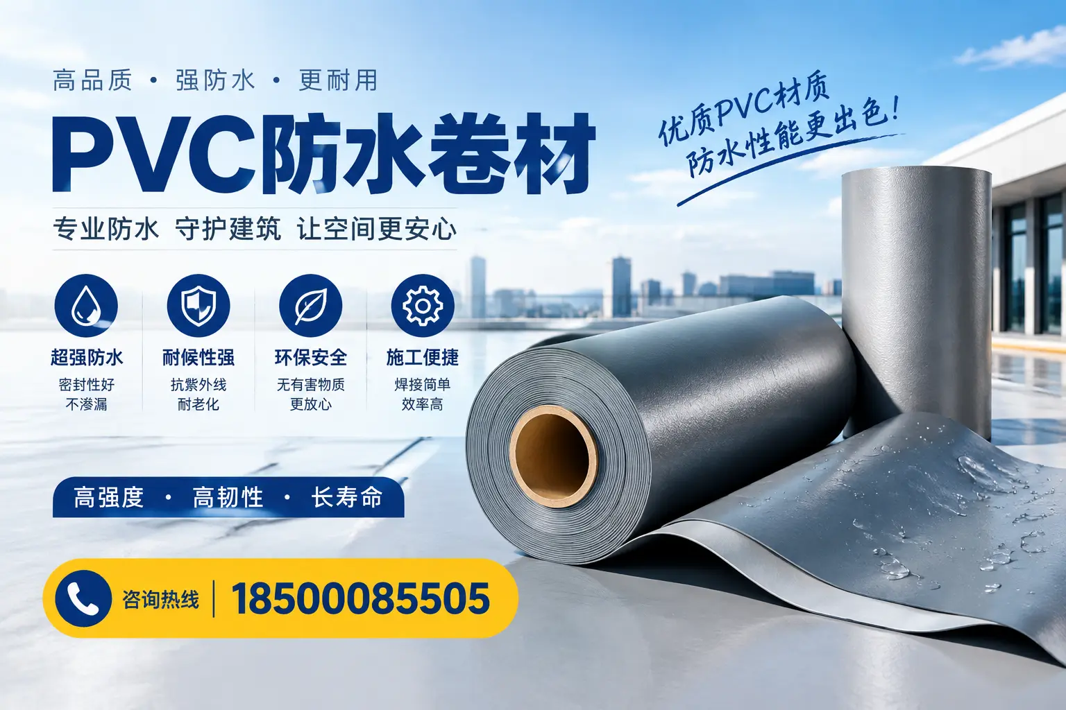如何判断PVC防水卷材的质量优劣？池州选购技巧